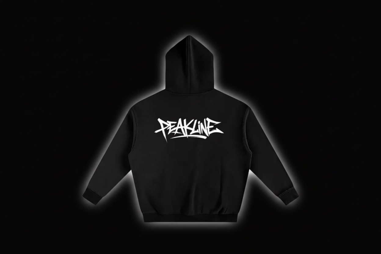 Peakline hoodie V1 - Black